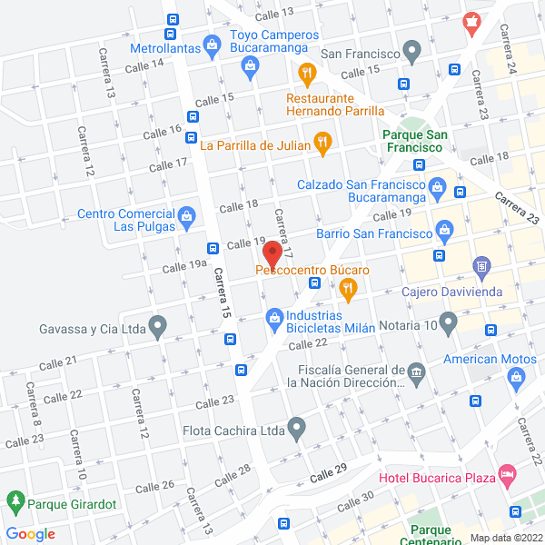 Map of Almacén Frenos Y Servicios Uno A