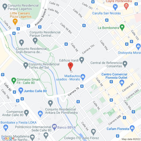Mapa de Angel Jaramillo S. En C.