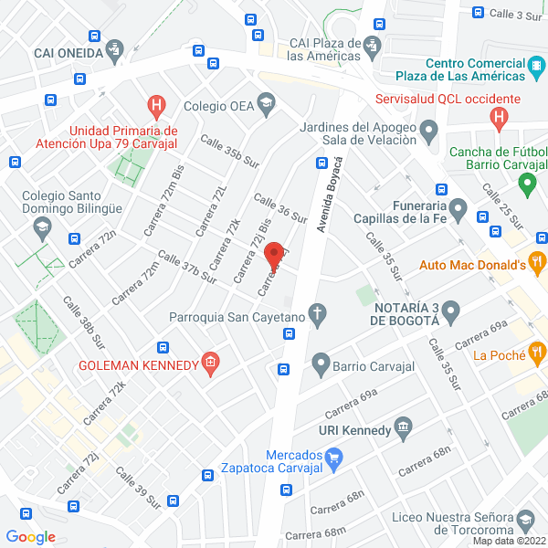 Mapa de Angercar Ltda.