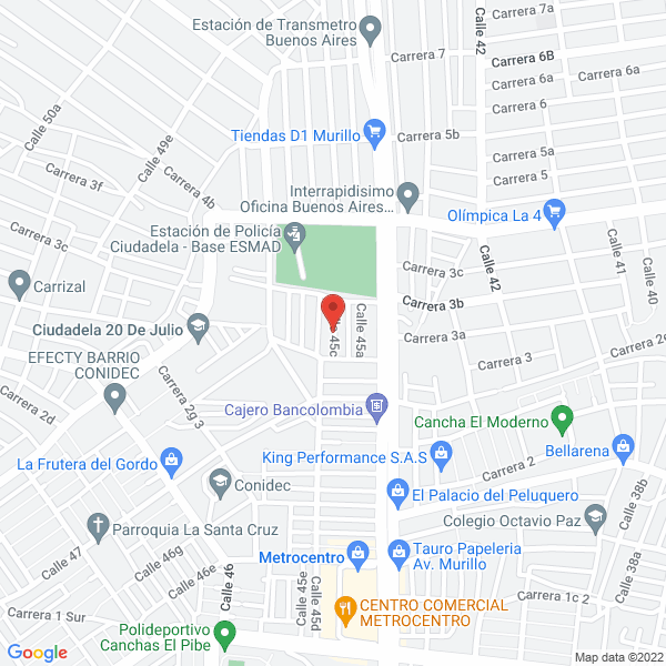 Map of Animación Filmación Y Fotografía Tony Show