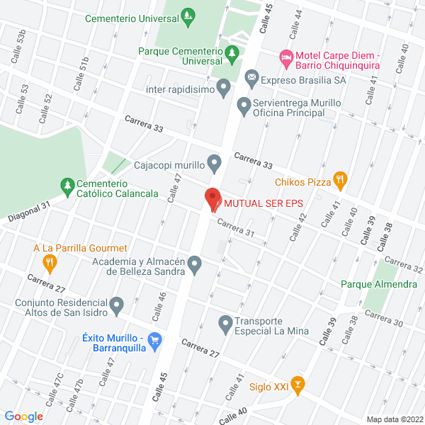 Map of Animaciones Banquetes Denys Kelynda
