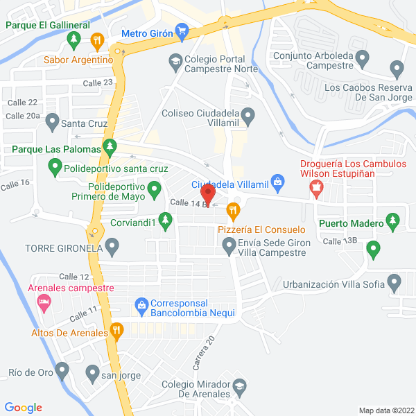 Map of Animación El Club De La Alegría