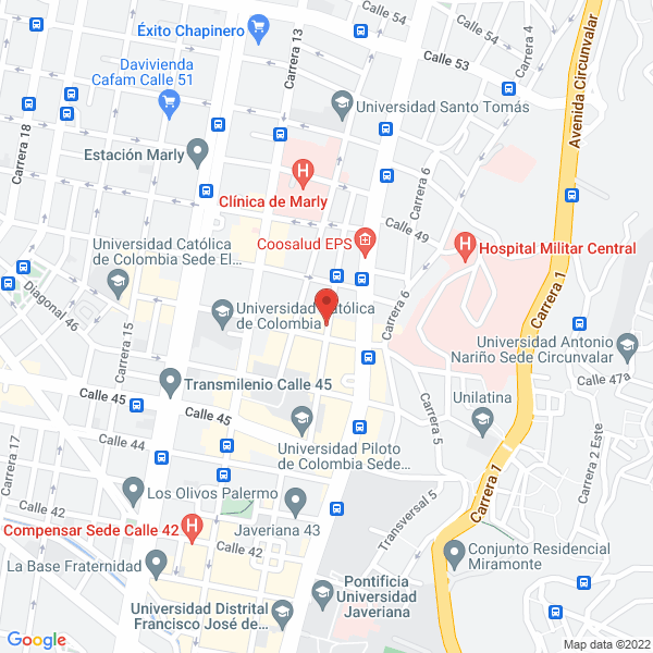 Mapa de Asesorías Geofísicas De Colombia Agc Ltda.