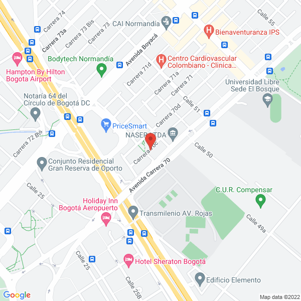 Mapa de Camping Industrias Alvang