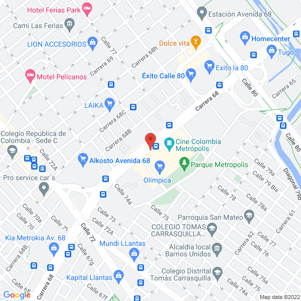 Mapa de Consultorio Médico Dr Alvaro Pedraza
