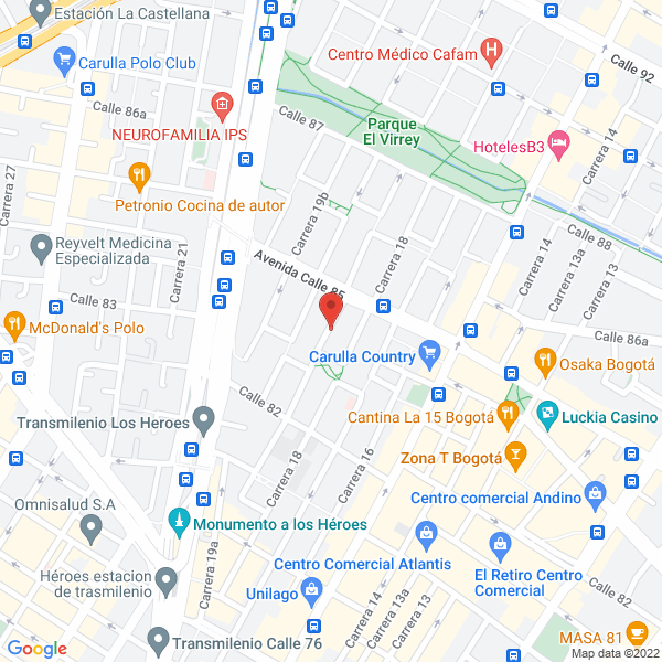 Mapa de Cardenas & Merlano Asociados S A
