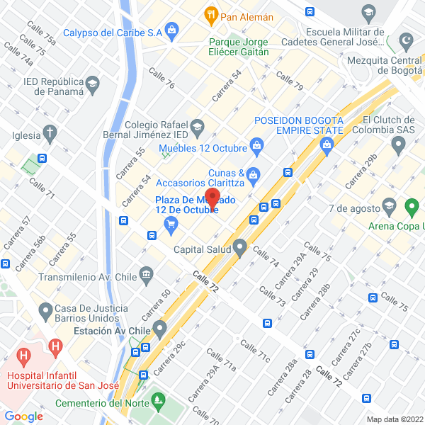 Mapa de Asesorías Consultorías E Interventorías Profesionales S.A.S.