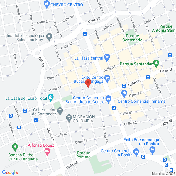 Map of Asesorias Contables Omar Enrique Chaparro A.