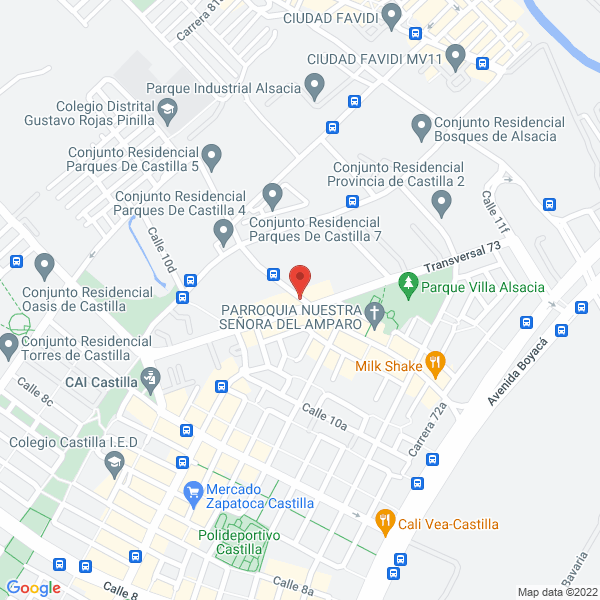 Mapa de Asesorias Contables Y Financieras Uribe Y Cia