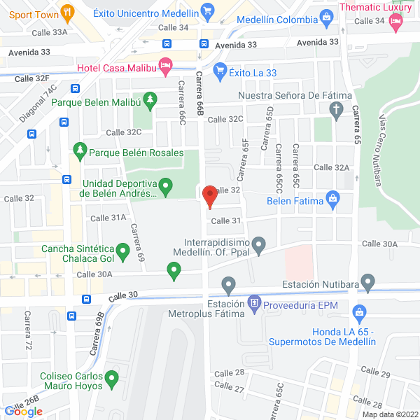 Mapa de Asesorías En Sistemas G.O.D. S.A.S.