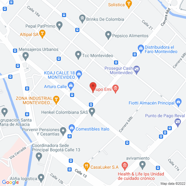 Mapa de Asesorías Y Productos En Prevención Y Seguridad S.A.S.