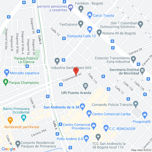 Mapa de Bio Archivos S.A.S.