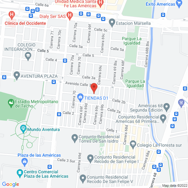 Mapa de Biocosmetica S.A.S.