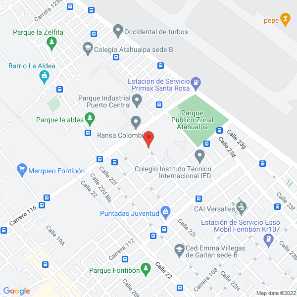 Mapa de Imbercol Baños Móviles