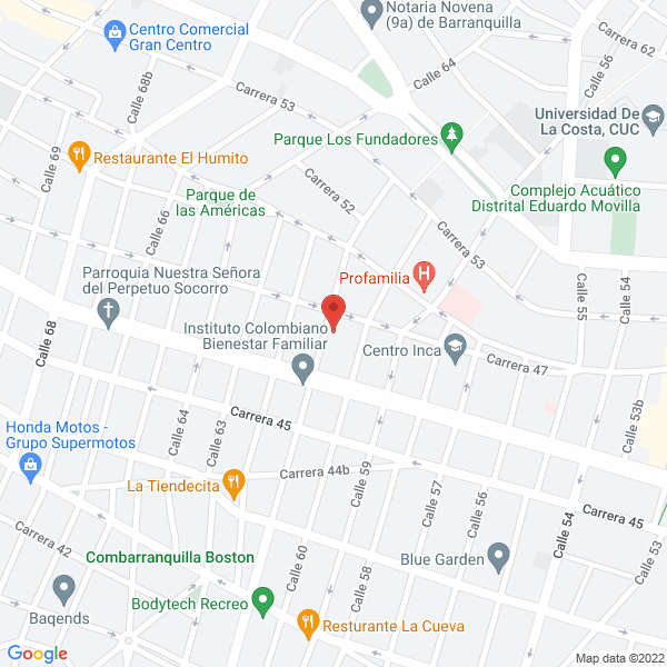 Map of Banquetes Dkch