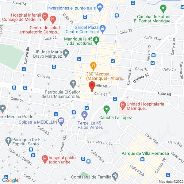 Mapa de Banquetes Fuente Azul
