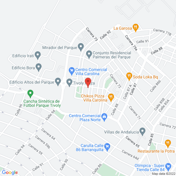 Map of Banquetes Y Eventos Tivoly