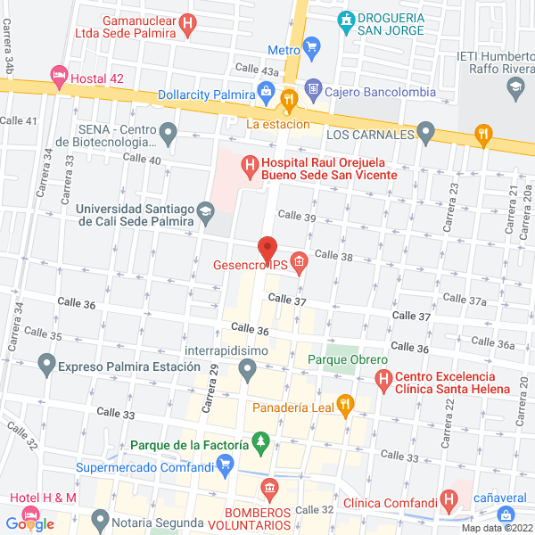 Map of Boceles Del Valle