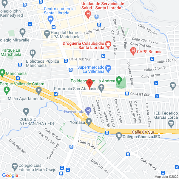 Mapa de Demoliciones Bogotá