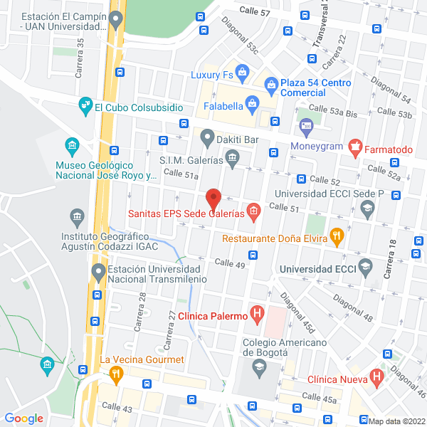 Mapa de Auto Servicio Eléctrico Leoncio Rodríguez Y Cía. Ltda