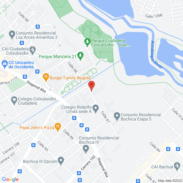 Mapa de Auto West Ltda.