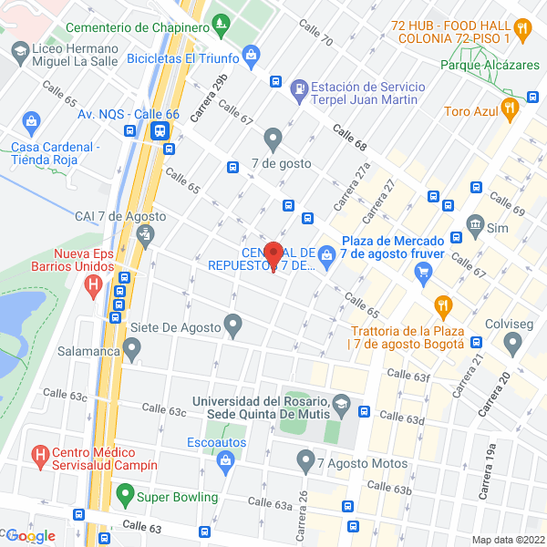Mapa de Auto Lavado Quality Wash