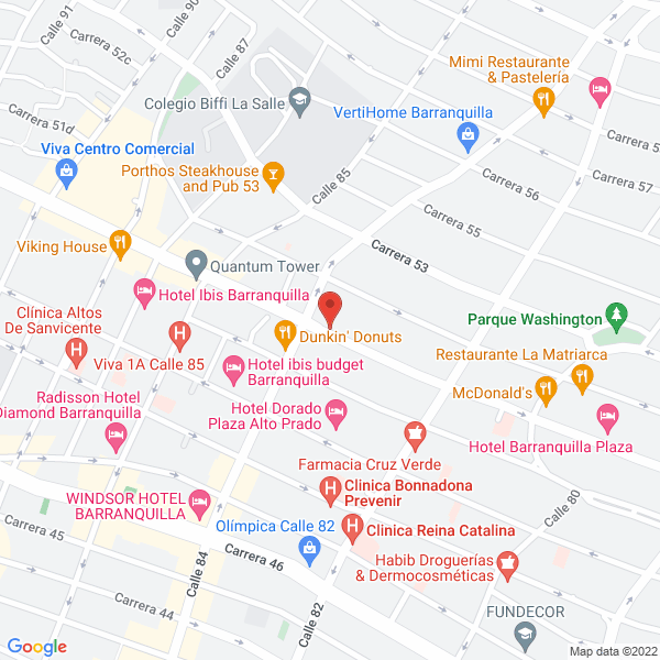 Map of Bicon Dental Implants