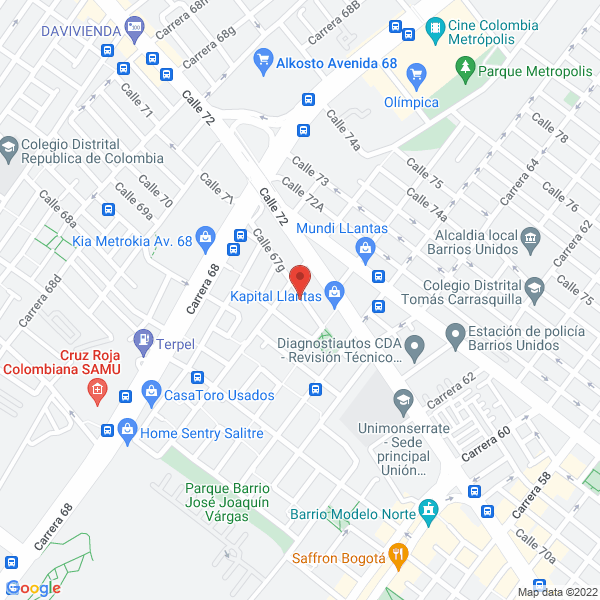 Mapa de Big Fusion S.A.S.