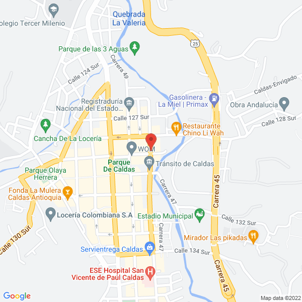 Mapa de Casa De La Cultura De Caldas