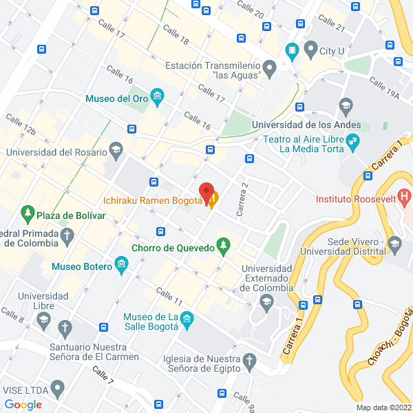 Mapa de Fundación Casa De Poesía Silva