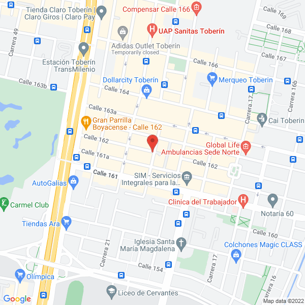 Mapa de Bahos Domicilios Ya