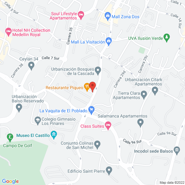 Mapa de Banquetes Casa Monaco