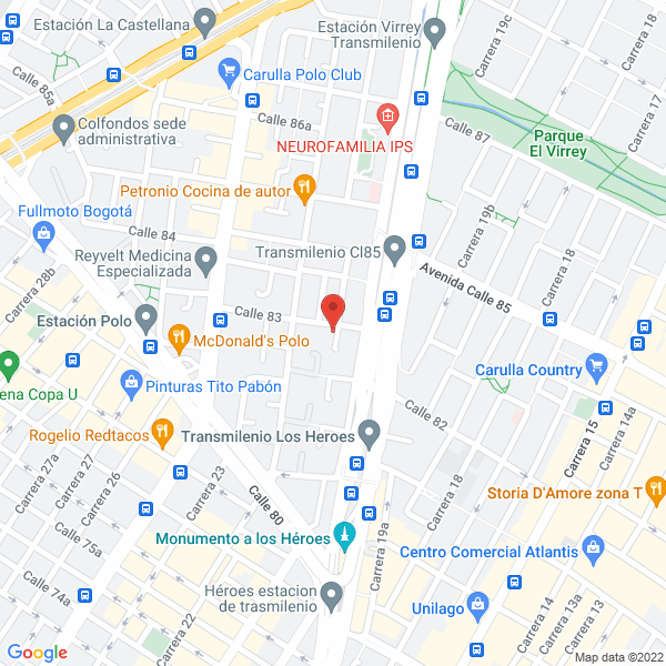 Mapa de Barrios Caicedo Gilda