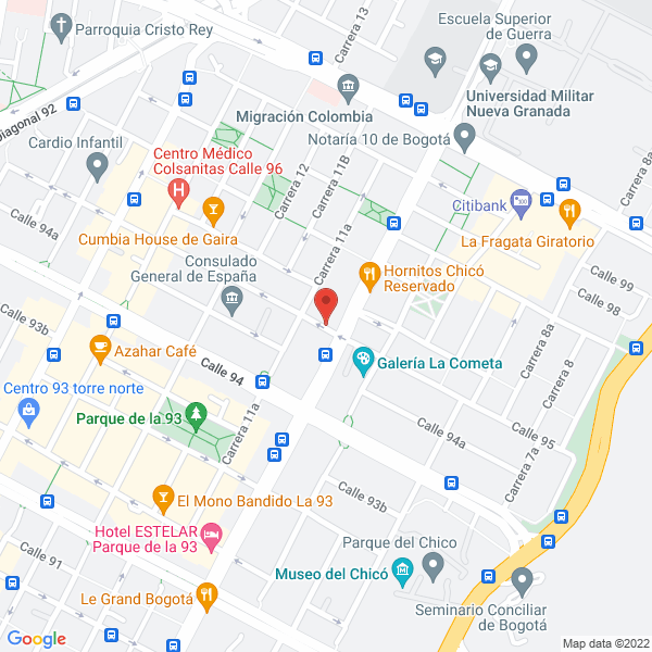 Mapa de Bio Esthetic Laser.