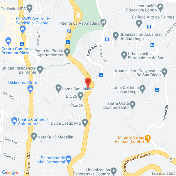 Mapa de Biocolectores S.A.S. - Guardianes