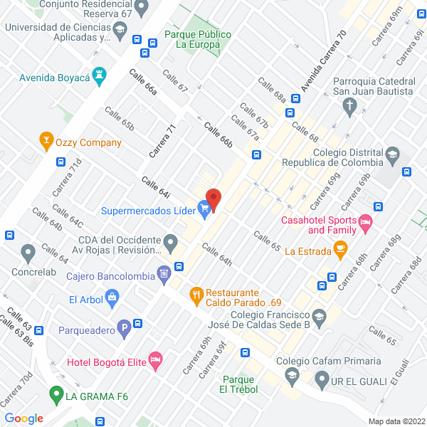 Mapa de Cajas Automáticas Avenida Rojas