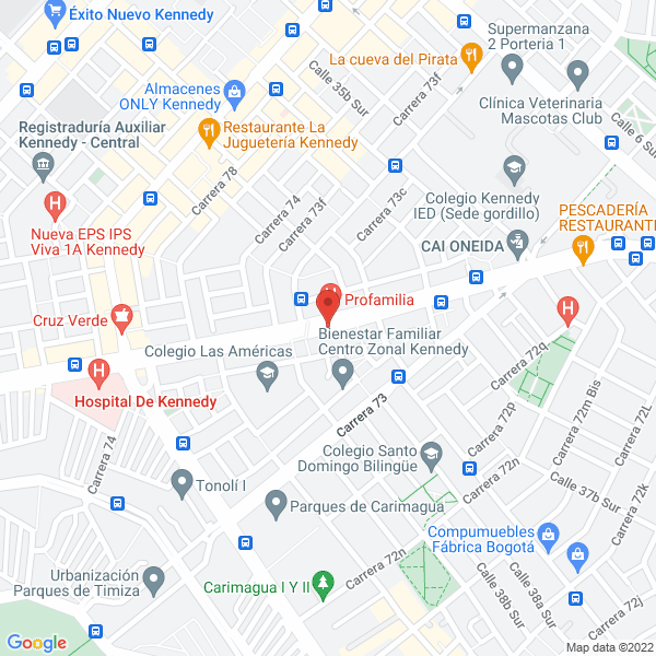 Mapa de Cajas Fuertes Lujavi Ltda.