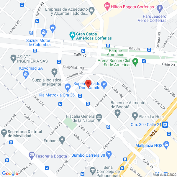 Mapa de Cajas Plasticas Guers S.A.