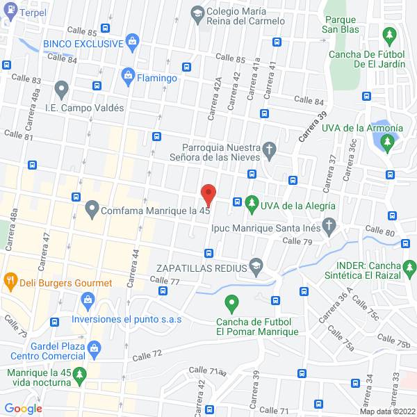 Mapa de Cacharreria Los Santuarios