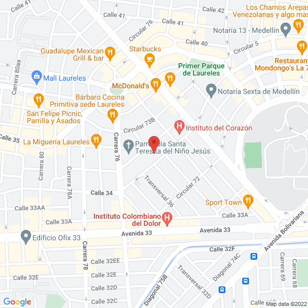 Mapa de Boza Salcedo Mónica
