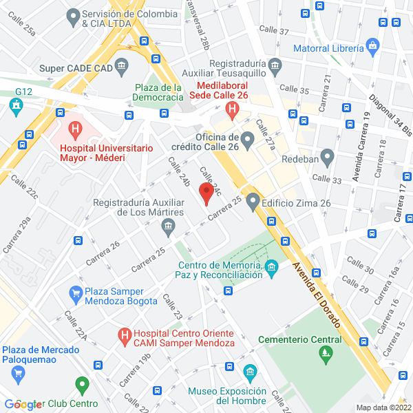 Mapa de Cademia Utopalermo