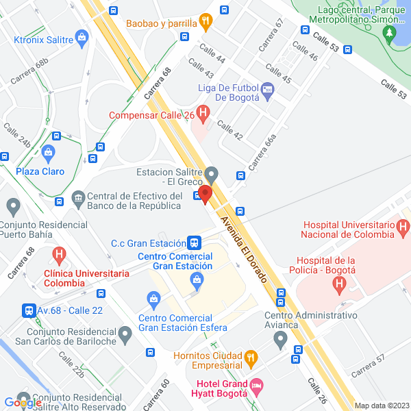 Mapa de Canal Capital