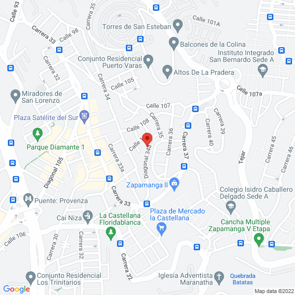 Map of Canales Wilbeca