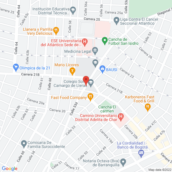 Map of Cancha El Marakana
