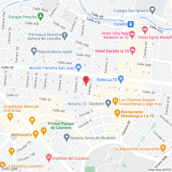 Mapa de Car Laureles
