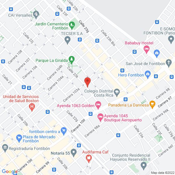 Mapa de Cary'S Flober