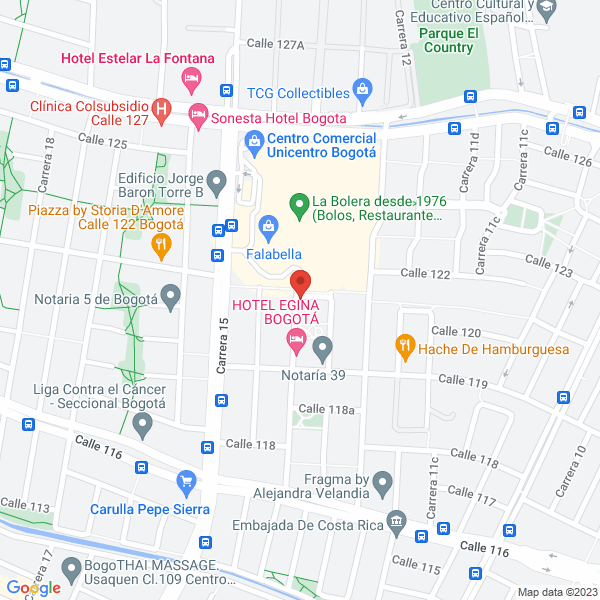 Mapa de Fernando Reina Y CIA. Ltda.