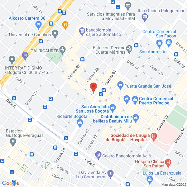 Mapa de Férreas & CIA. Ltda.