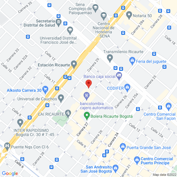 Mapa de Ferredíaz W&D S.A.S.