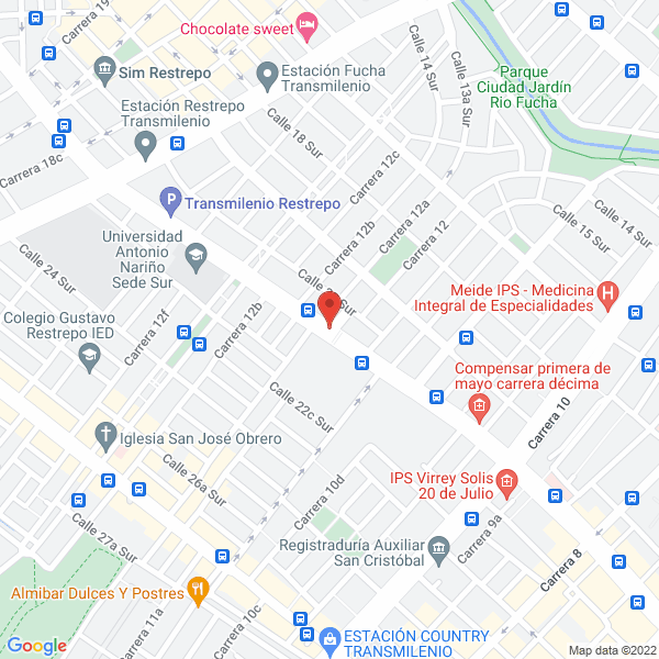 Mapa de Ferreléctricos Cala